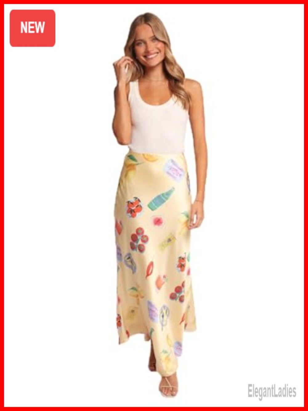 Petal & Pup Women's Kinsey Maxi Skirt with Graphic Print